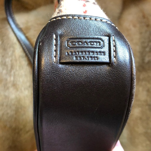 Coach wool plaid mini bag offers welcome - Picture 4 of 6